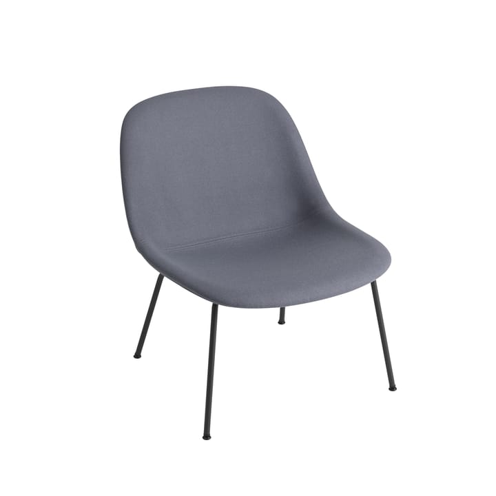 Fiber Lounge καρέκλα με μεταλλικά πόδια - Divina 154-Black - Muuto