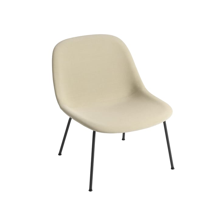 Fiber Lounge καρέκλα με μεταλλικά πόδια - Steel cut Trio 236-Anthracite - Muuto