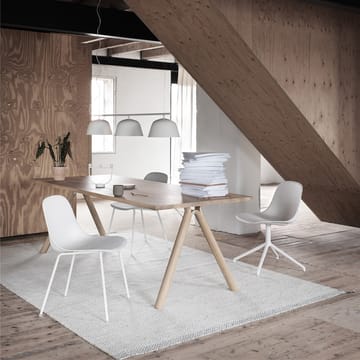 Καρέκλα Fiber - Natural white-Λευκό (πλαστικό) - Muuto