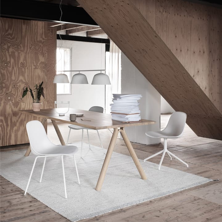 Καρέκλα Fiber, Natural white-Λευκό (πλαστικό) Muuto