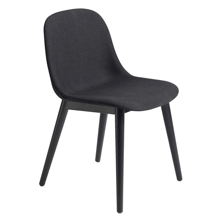 Fiber Side καρέκλα εμ ξύλινα πόδια - Remix 183-black - Muuto