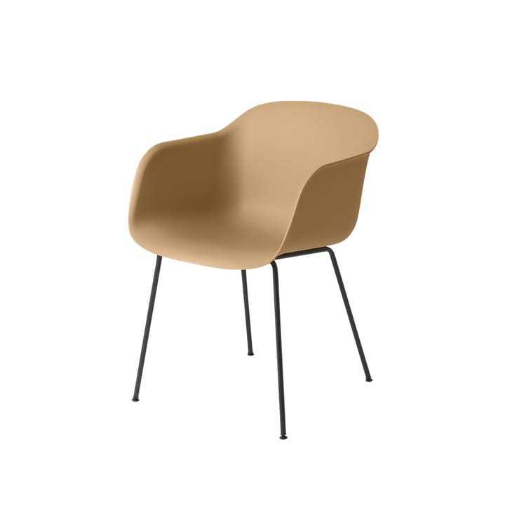 Καρέκλα Fiber tube base - Ochre-Anthracite Black - Muuto