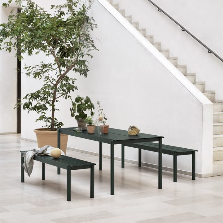 Linear steel παγκάκι 170 cm - Dark green - Muuto