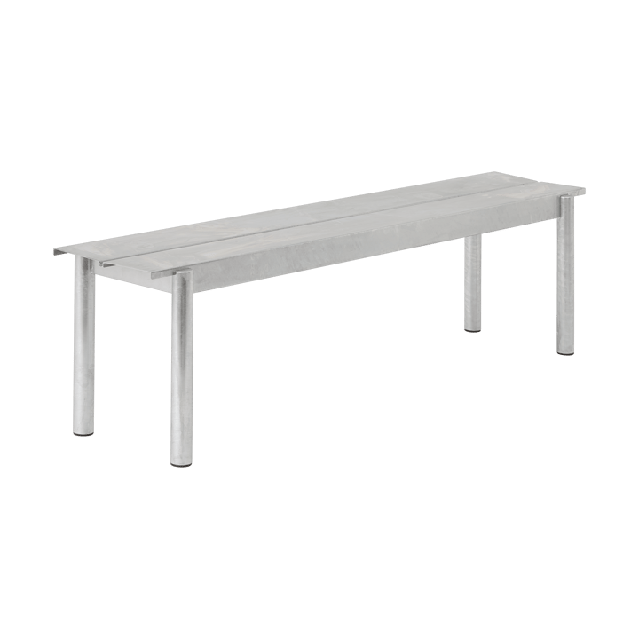 Linear steel παγκάκι 170 cm - Warm galvanized steel - Muuto