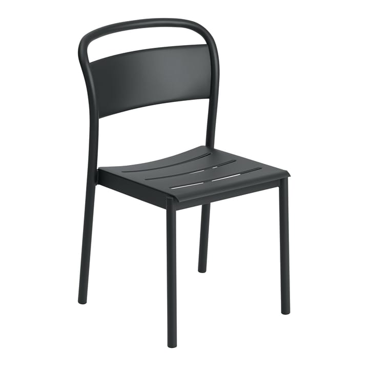 Linear steel  βοηθητική καρέκλα - Black - Muuto