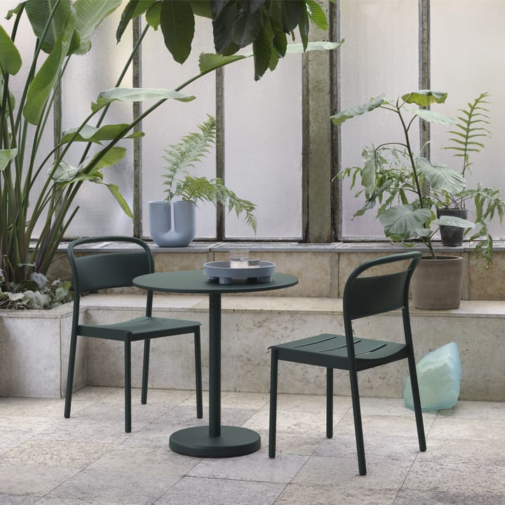 Linear steel  βοηθητική καρέκλα - Dark green - Muuto