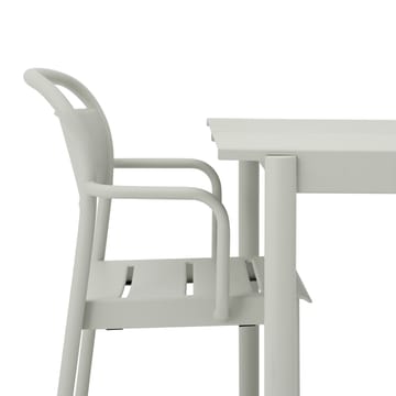 Linear steel πολυθρόνα - Grey (RAL 7044) - Muuto