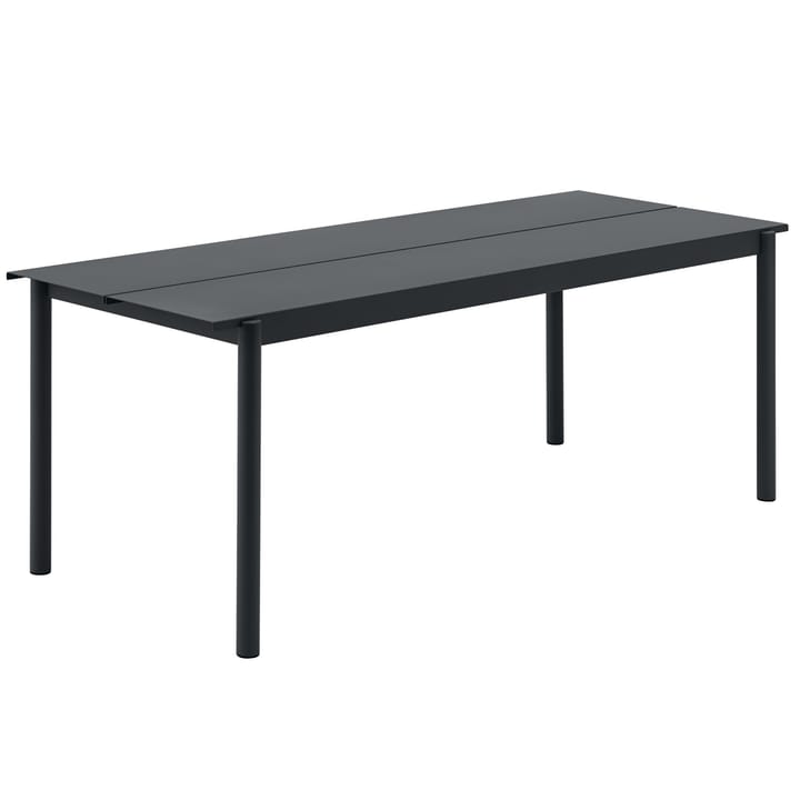 Linear steel table τραπέζι 200x75 cm - Black - Muuto