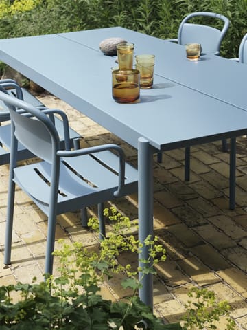 Linear steel table τραπέζι 200x75 cm - Pale blue - Muuto