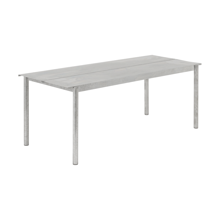 Linear steel table τραπέζι 200x75 cm - Warm galvanized steel - Muuto