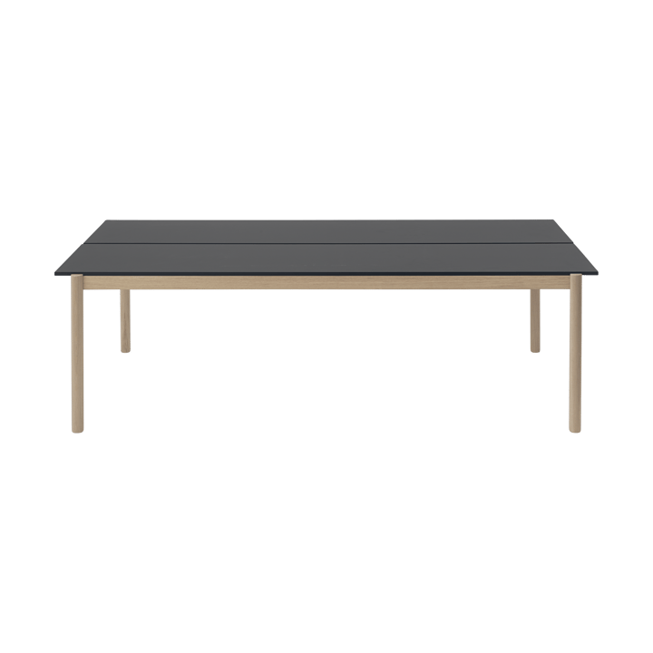 Linear System τραπεζαρία 110x240 cm - Black nanolaminate-black-oak - Muuto