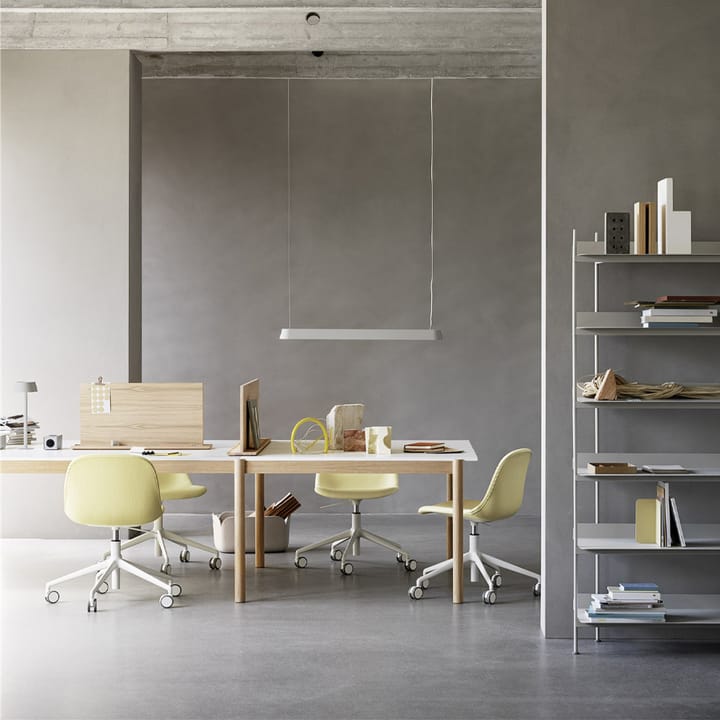 Τραπέζι Linear System End Module, Oak veener-oak 142x120 cm Muuto