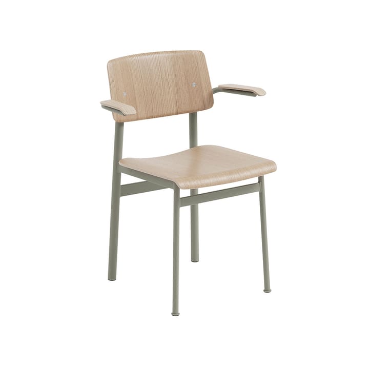 Πολυθρόνα Loft με μπράτσο - Oak-dusty green - Muuto