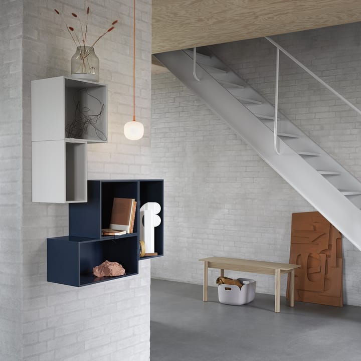 Mini stacked 2.0 ράφια, μικρό - ανοιχτό γκρι - Muuto