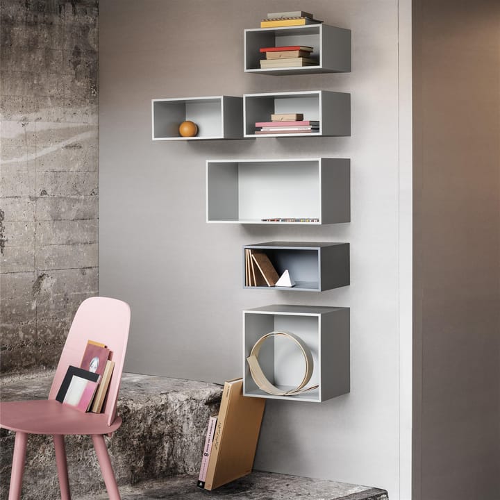 Mini stacked 2.0 ράφια, μικρό - ανοιχτό γκρι - Muuto