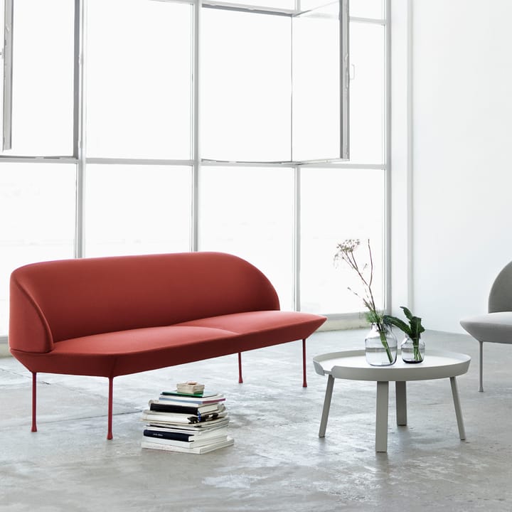 Καναπές Oslo 2-θέσιος - Steelcut 660-Dark red - Muuto