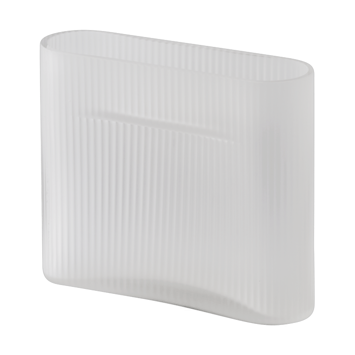 Ridge βάζο γαλακτερό γυαλί 16,5 cm - White - Muuto