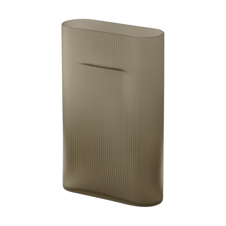 Ridge βάζο γαλακτερό γυαλί 35 cm - Taupe - Muuto