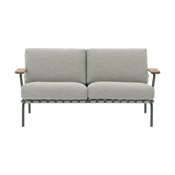 Settle καναπές 2 θέσεων - Ribbed Weave 2 Dark green - Muuto