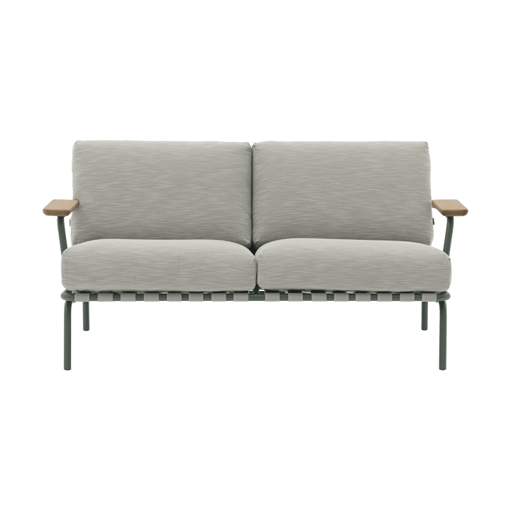 Settle καναπές 2 θέσεων - Ribbed Weave 2 Dark green - Muuto