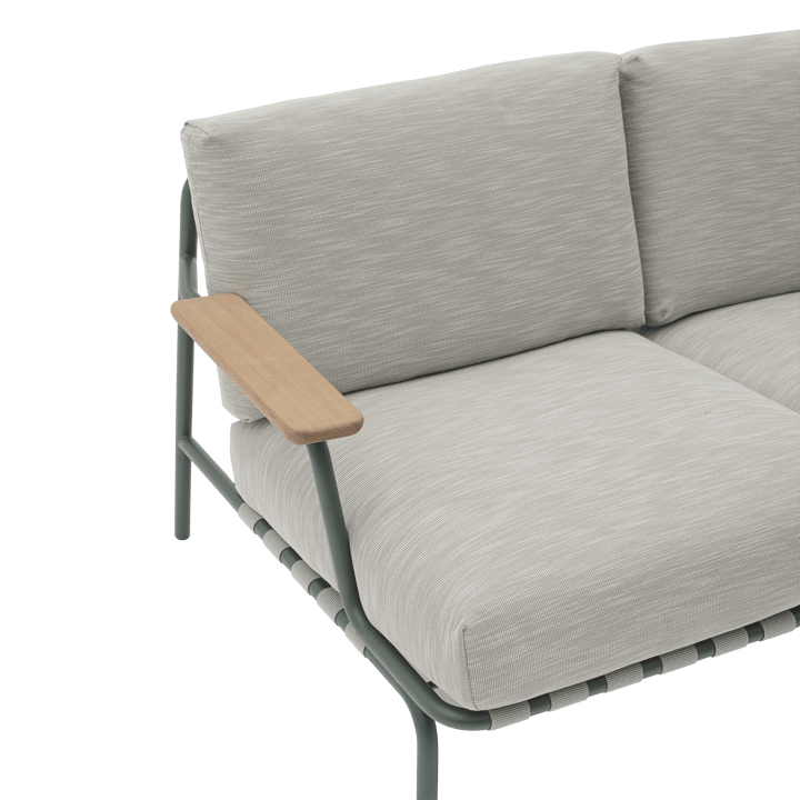 Settle καναπές 2 θέσεων, Ribbed Weave 2 Dark green Muuto