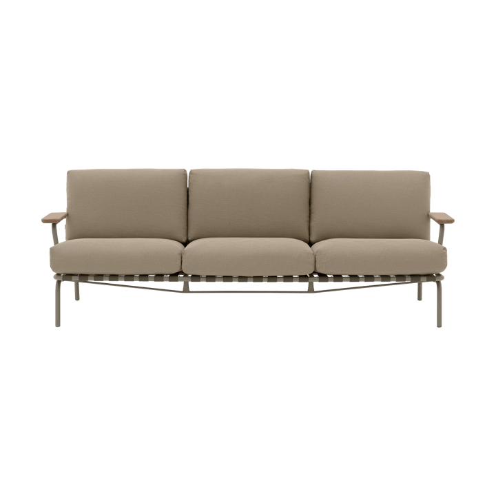 Settle καναπές 3 θέσεων - Ribbed Weave 5 Taupe - Muuto