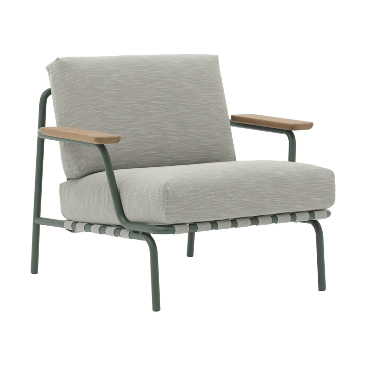 Settle Lounge Chair πολυθρόνα - Ribbed Weave 2 Dark green - Muuto