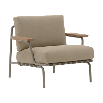 Settle Lounge Chair πολυθρόνα - Ribbed Weave 5 Taupe - Muuto