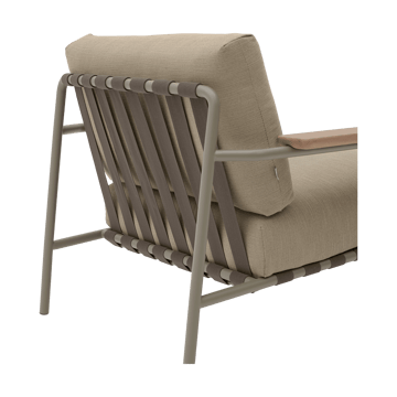 Settle Lounge Chair πολυθρόνα - Ribbed Weave 5 Taupe - Muuto