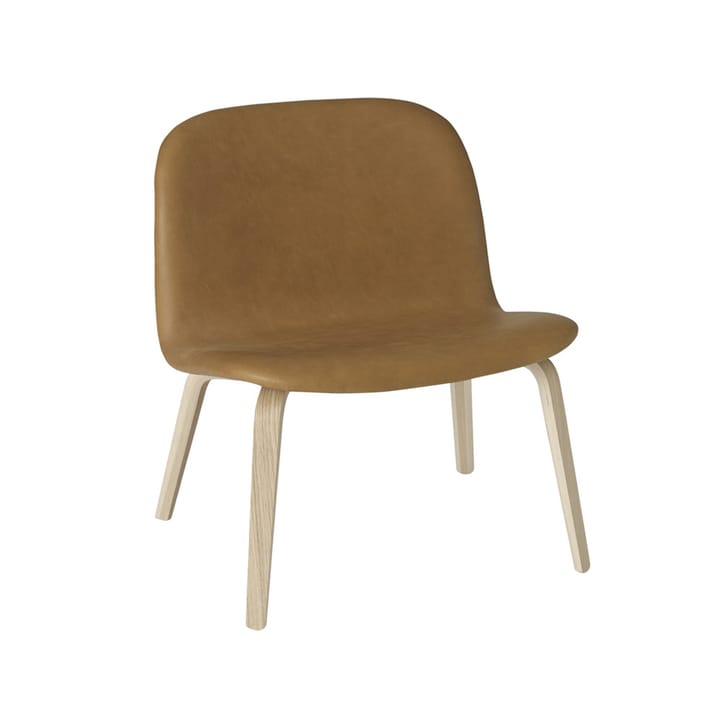 Πολυθρόνα Visu lounge επενδεδυμένη  - Refine leather cognac-oak - Muuto