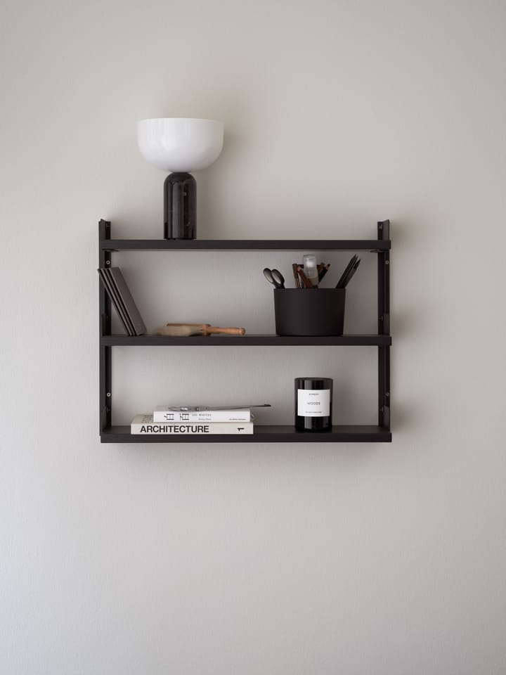 New Works Tea Shelf ράφι τοίχου 46x62,5 εκ - Μαύρη τέφρα - New Works