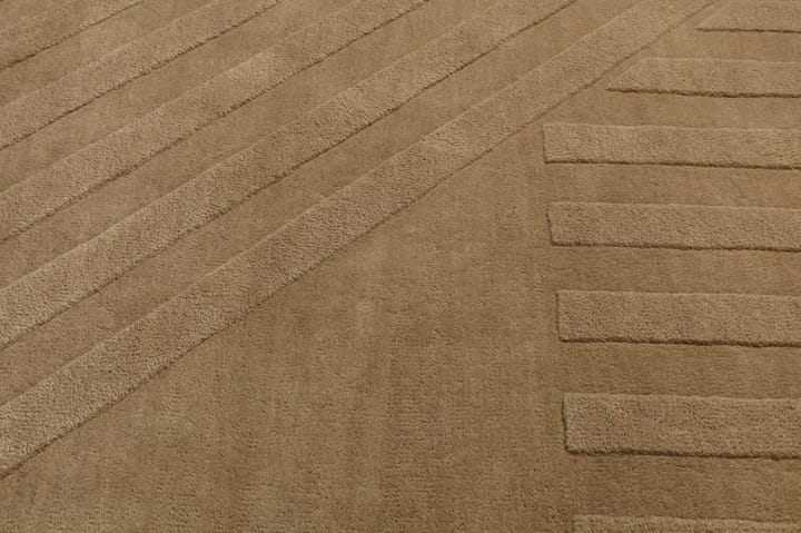 Levels μάλλινο χαλί ριγέ μπεζ - 170x240 cm - NJRD