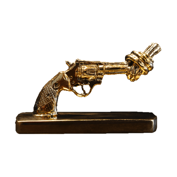 Knotted Gun mini 7 cm - Χαλκινό - Non Violence