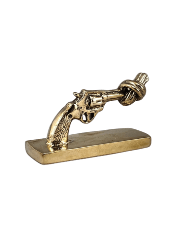 Knotted Gun mini 7 cm - Χαλκινό - Non Violence