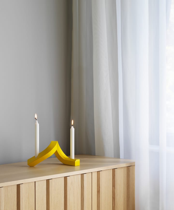 Κεροπήγιο Crooked 2, Yellow Normann Copenhagen