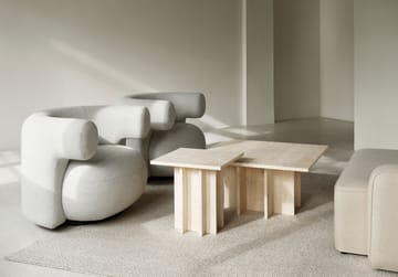 Edge μικρό τραπεζάκι σαλονιού - Travertine - Normann Copenhagen