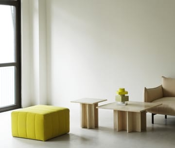 Edge μικρό τραπεζάκι σαλονιού - Travertine - Normann Copenhagen