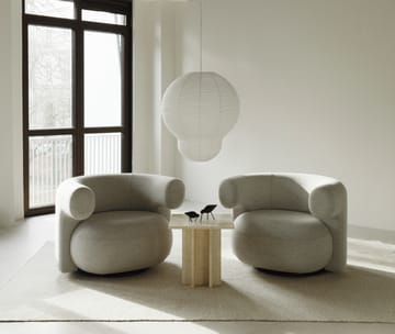 Edge μικρό τραπεζάκι σαλονιού - Travertine - Normann Copenhagen