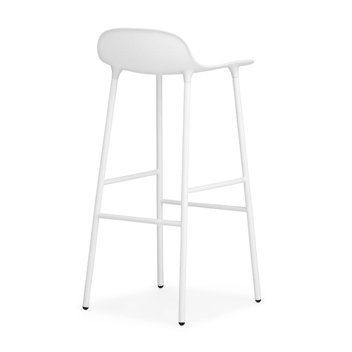 Form σκαμπό με μετταλλικά πόδια 75 cm, Λευκό Normann Copenhagen