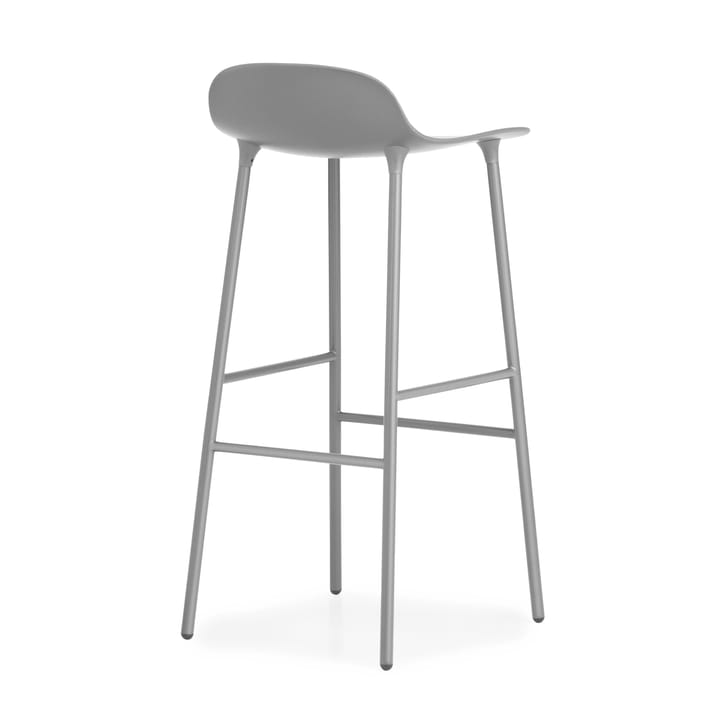 Form σκαμπό με μετταλλικά πόδια 75 cm, Γκρι Normann Copenhagen