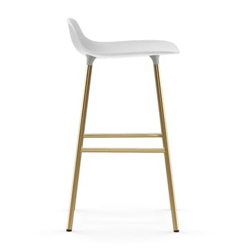 Form σκαμπό με μπρούντζινα πόδια 75 cm - Λευκό - Normann Copenhagen