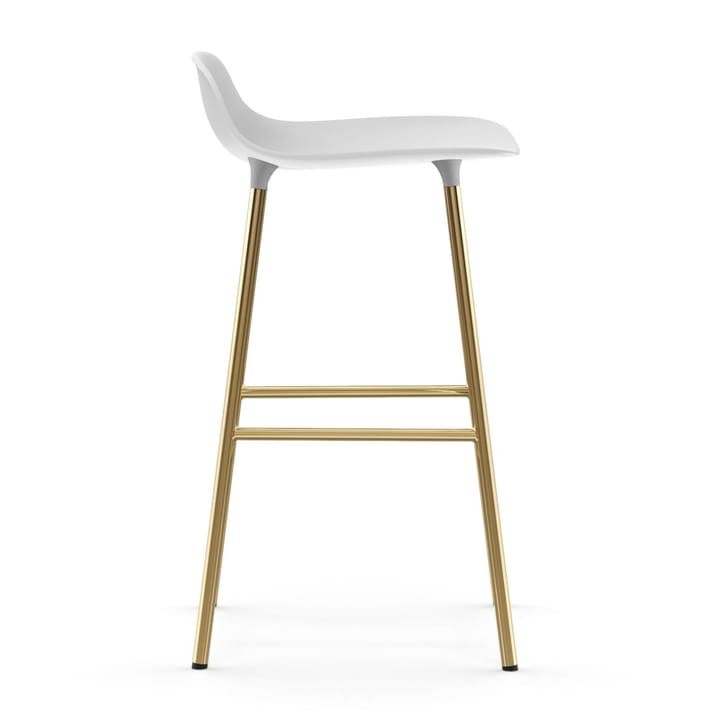 Form σκαμπό με μπρούντζινα πόδια 75 cm, Λευκό Normann Copenhagen