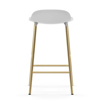 Form σκαμπό με μπρούντζινα πόδια 75 cm - Λευκό - Normann Copenhagen