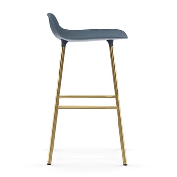 Form σκαμπό με μπρούντζινα πόδια 75 cm - Μπλε - Normann Copenhagen