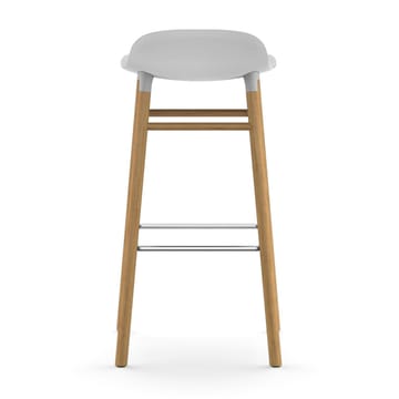 Form σκαμπό με δρύινα πόδια 75 cm - Λευκό - Normann Copenhagen