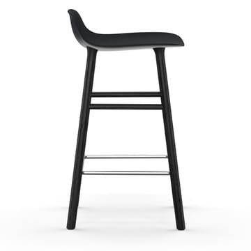 Form Chair σκαμπό με πόδια από βερνικωμένη δρυ 65 cm - Μαύρο - Normann Copenhagen