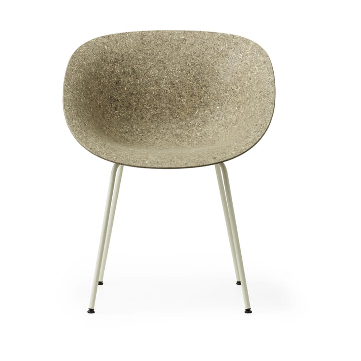 Πολυθρόνα Mat Armchair - Seaweed-cream steel - Normann Copenhagen