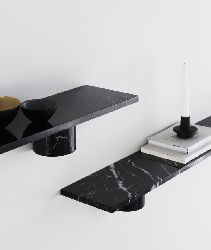 Ράφι Sten Shelf 80 εκ. - Black marble - Normann Copenhagen