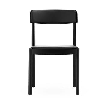 Timb καρέκλα με μαξιλάρι - Black/ Ultra Leather - Black - Normann Copenhagen