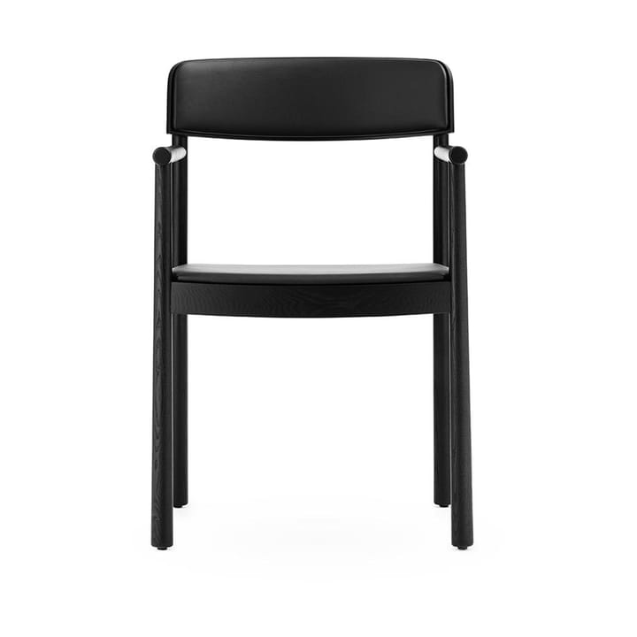 Timb πολυθρόνα με μαξιλάρι - Black/ Ultra Leather - Black - Normann Copenhagen